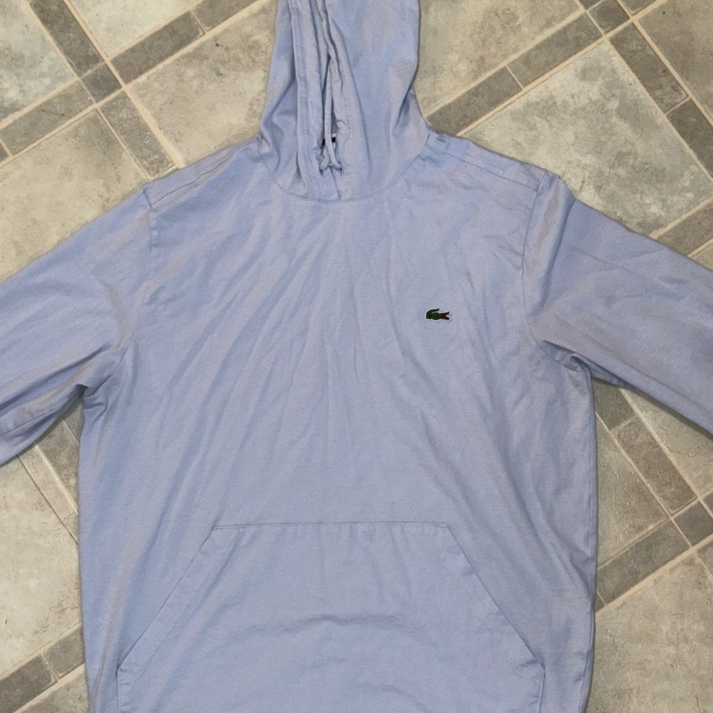 Lacoste Light Blue Hoodie